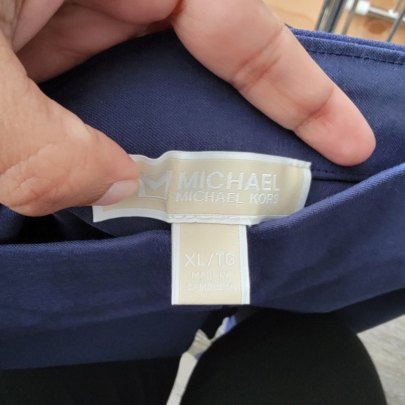 Michael Kors Pull-on pants, Navy Blue, size-XL - Picture 3 of 4